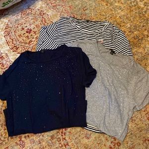 GUC JCrew t-shirts 3 shirts sz xl